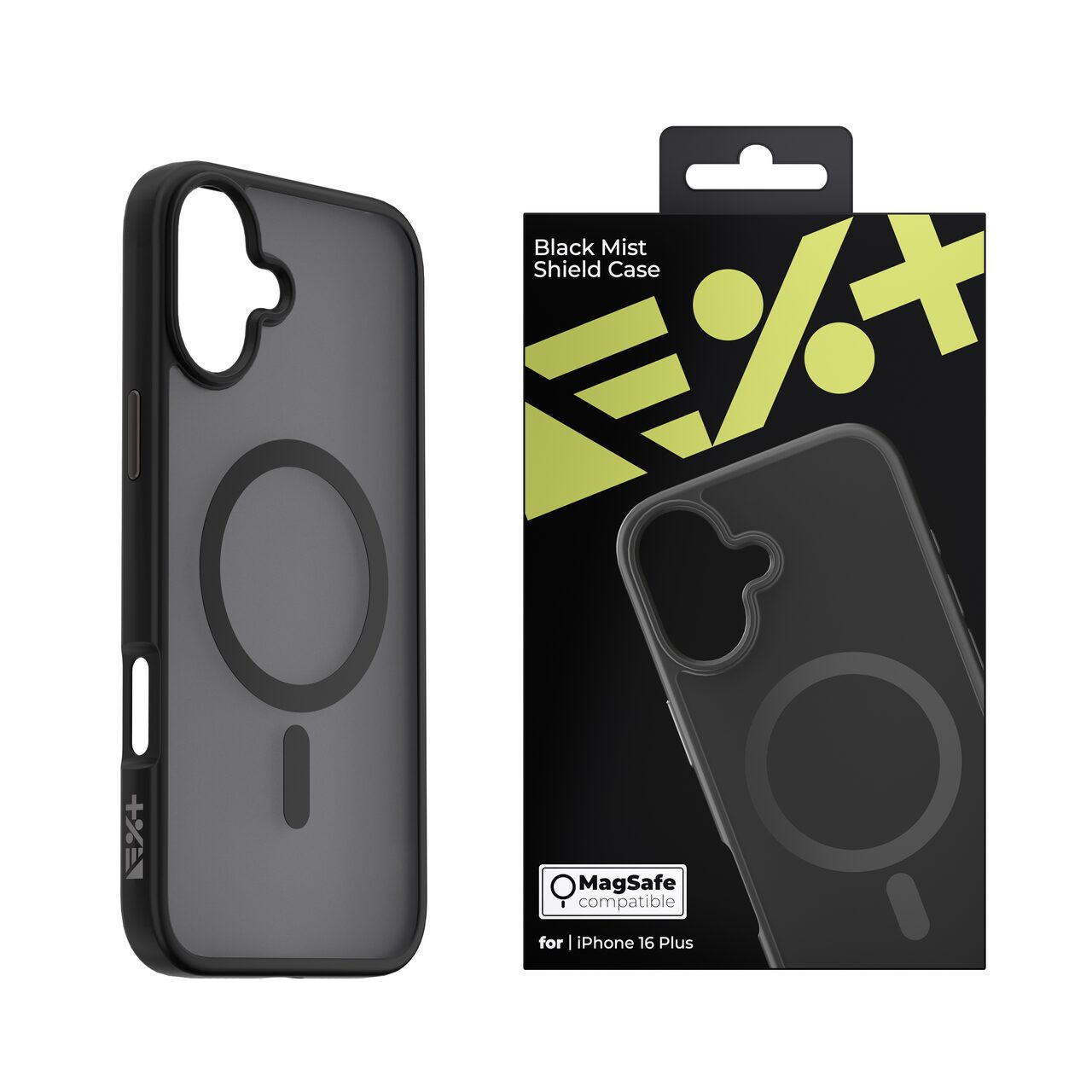 Husa de protectie NEXT ONE Mist Shield cu MagSafe pentru iPhone 16 Plus, Negru - iSTYLE RO