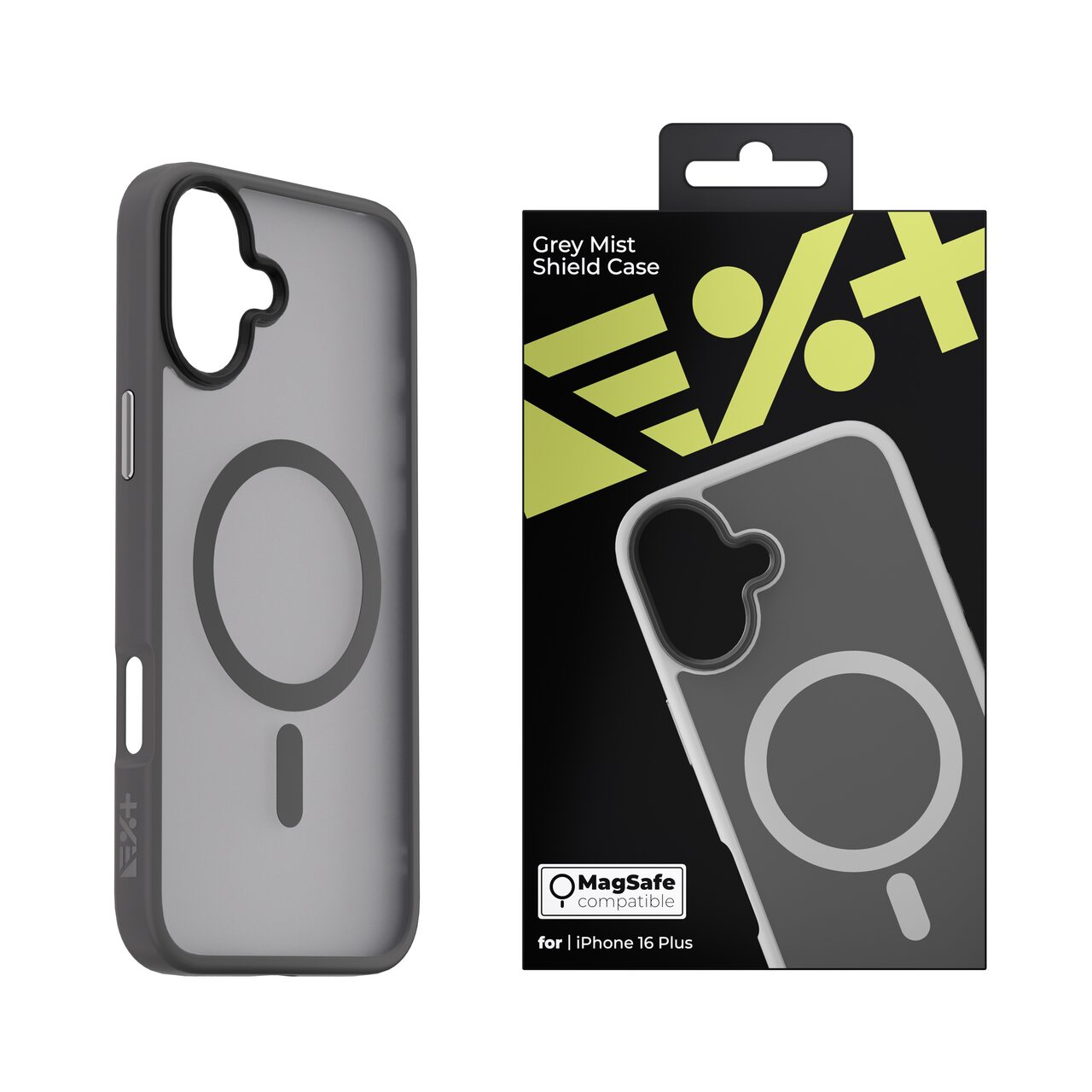 Husa de protectie NEXT ONE Mist Shield cu MagSafe pentru iPhone 16 Plus, Gri - iSTYLE RO