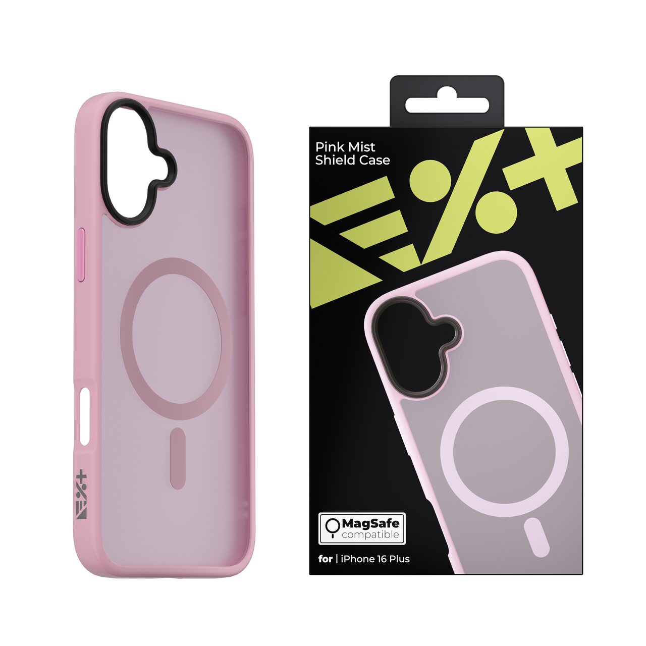 Husa de protectie NEXT ONE Mist Shield cu MagSafe pentru iPhone 16 Plus, Roz - iSTYLE RO