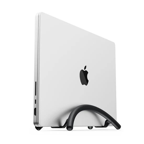 Suport Twelve South BookArc Flex, suport vertical laptop/MacBook, pentru birou, compatibil laptopuri pana la 14”, grosime max. 2.5 cm (1”), Negru
