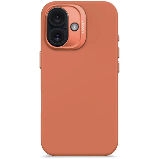 Husa de protectie DECODED din silicon pentru iPhone 16, Portocaliu - iSTYLE RO