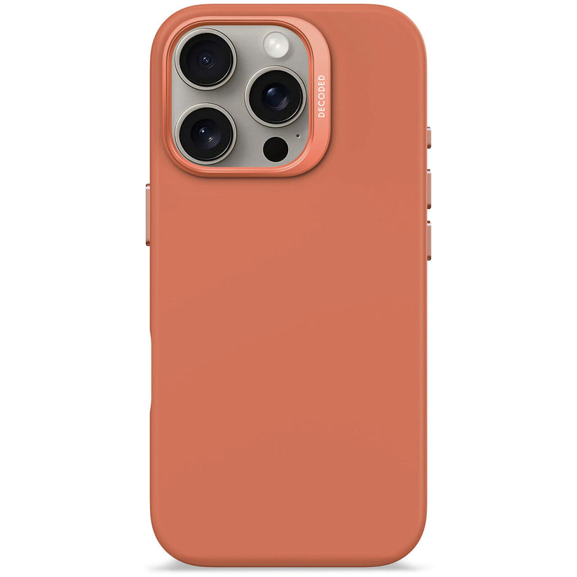 Husa de protectie DECODED din silicon pentru iPhone 16 Pro Max, Portocaliu - iSTYLE RO