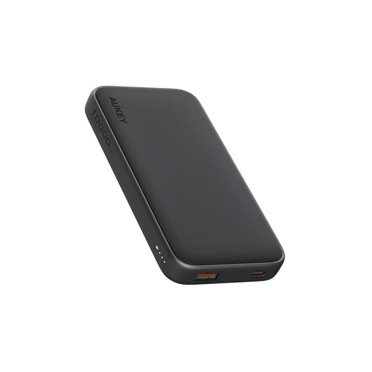 Baterie externa AUKEY, 10000 mAh, Fast Charging, Gri