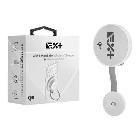 Incarcator NOA QI2 MagSafe 2 in 1 Wireless Charger pentru iPhone & Apple Watch