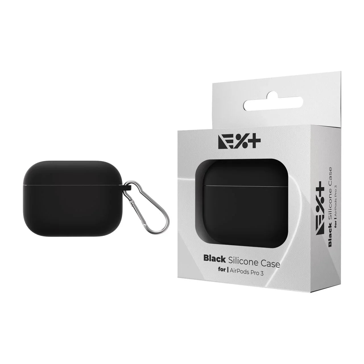 Husa din silicon NOA pentru AirPods Pro 3 (2025), Negru