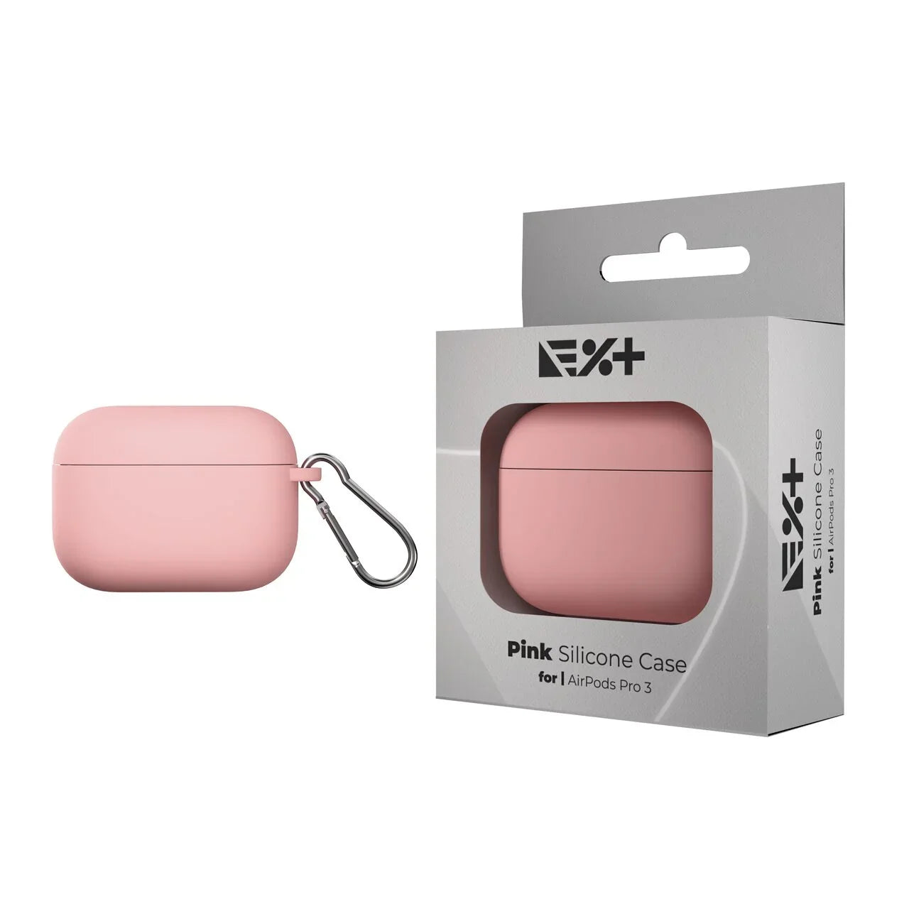 Husa din silicon NOA pentru AirPods Pro 3 (2025), Roz