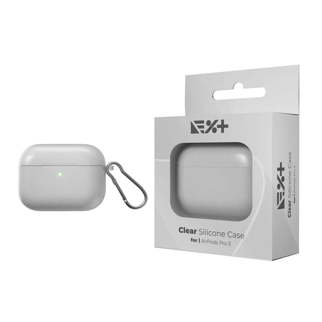 Husa din silicon NOA pentru AirPods Pro 3 (2025), Transparent