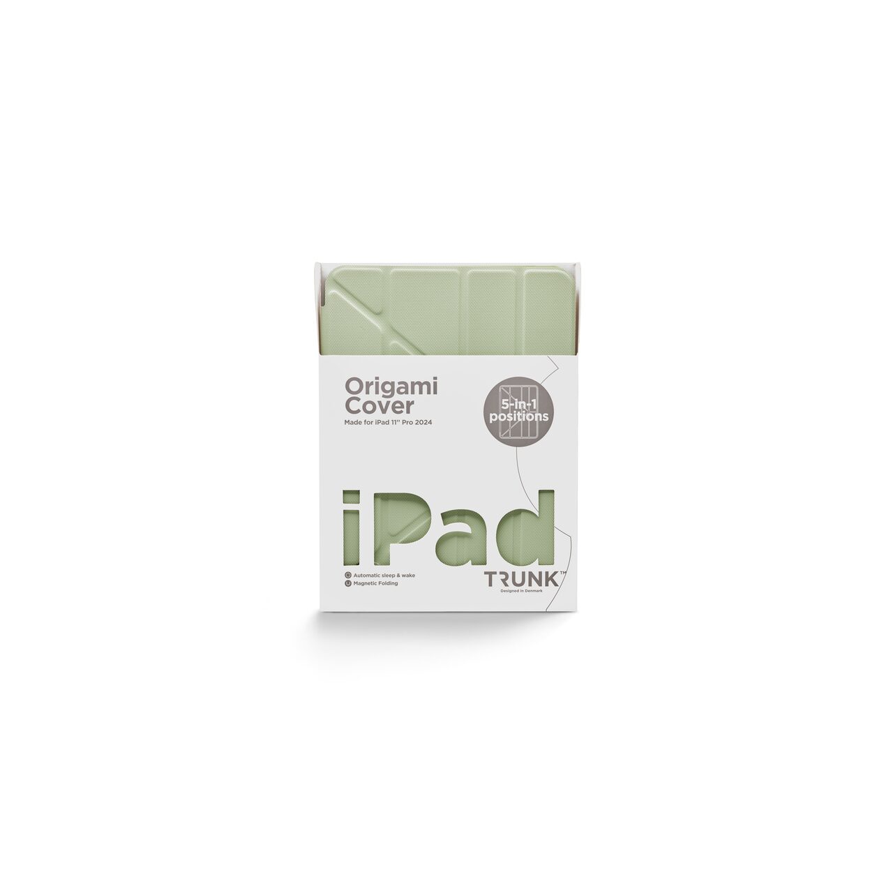 Husa de protectie Trunk Origami pentru iPad Pro 11" - Light Stone White
