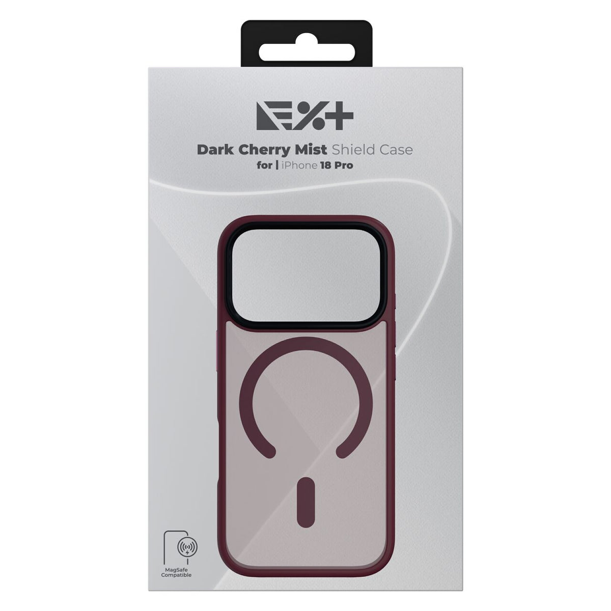 Husa de protectie NOA Mist Shield cu MagSafe pentru iPhone 18 Pro, Visiniu