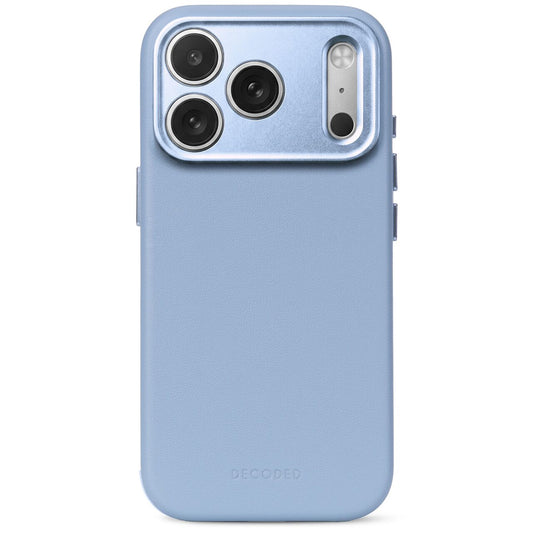 Husa de protectie DECODED pentru iPhone 18 Pro Max, Piele, Albastru deschis
