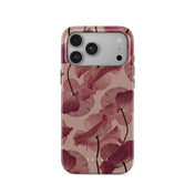 Husa de protectie BURGA pentru iPhone 18 Pro, Flori, Roz