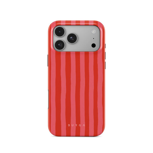Husa de protectie BURGA pentru iPhone 18 Pro Max, Dungi, Roz