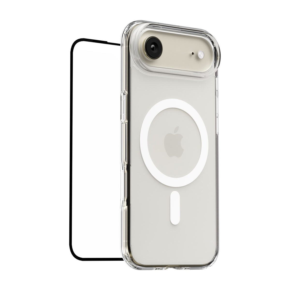 Pachet: Folie de protectie pentru ecran si husa transaprenta NOA pentru iPhone Air