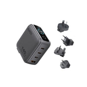 Adaptor priza AUKEY cu afisaj inteligent, GaN, 150W, Gri