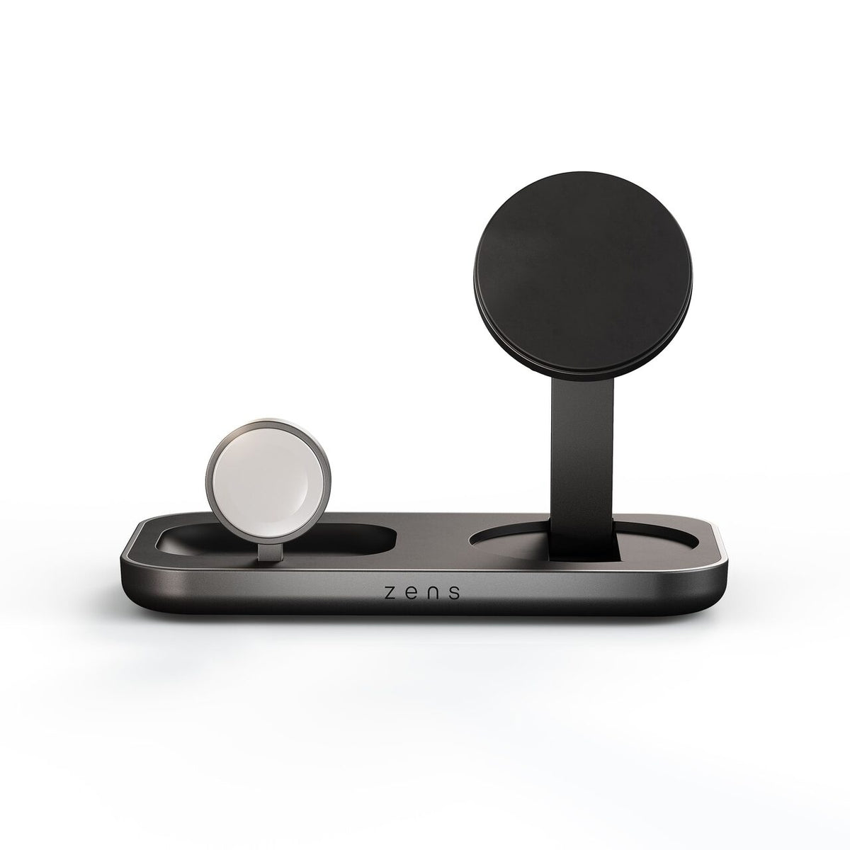 Incarcator wireless pliabil ZENS Duo Charger Pro 3, 3-in-1, Qi 2.2, Negru