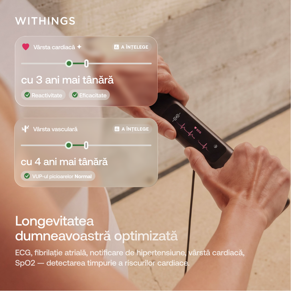 Cântar inteligent Withings BodyScan 2, Negru