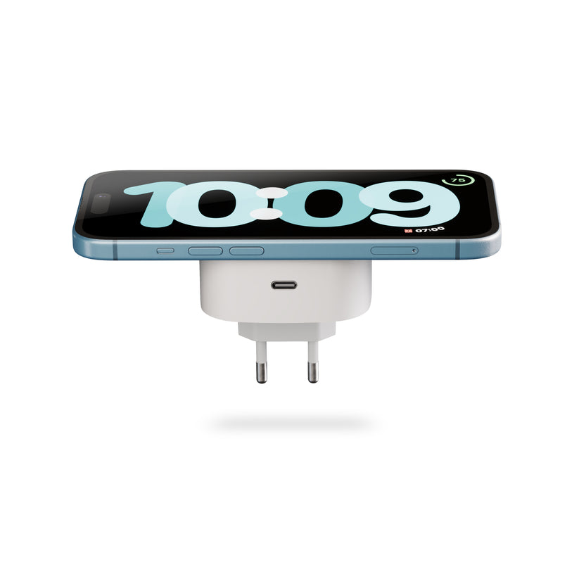 Adaptor priza ZENS cu incarcare wireless, Alb - iSTYLE RO