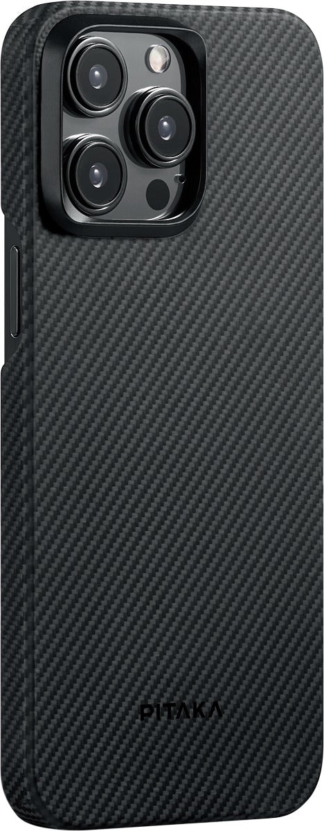 Husa de protectie Pitaka MagEZ 4 600D cu MagSafe pentru iPhone 15 Pro, Negru - iSTYLE RO