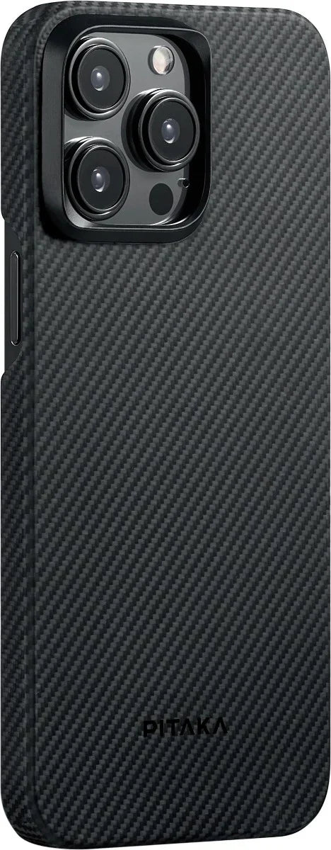 Husa de protectie Pitaka MagEZ 4 600D cu MagSafe pentru iPhone 15 Pro, Negru - iSTYLE RO