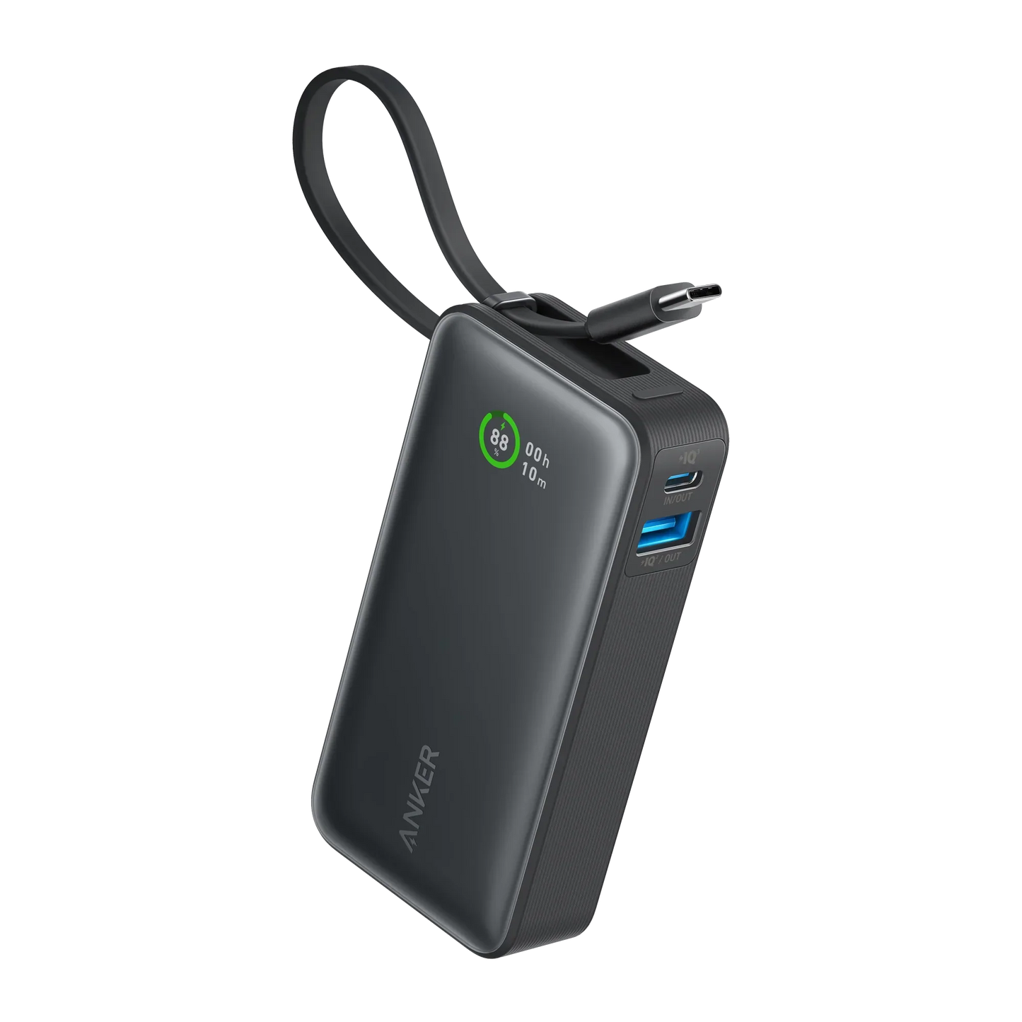 Baterie externa Anker Nano 10000 mAh 30W cablu USB-C negru