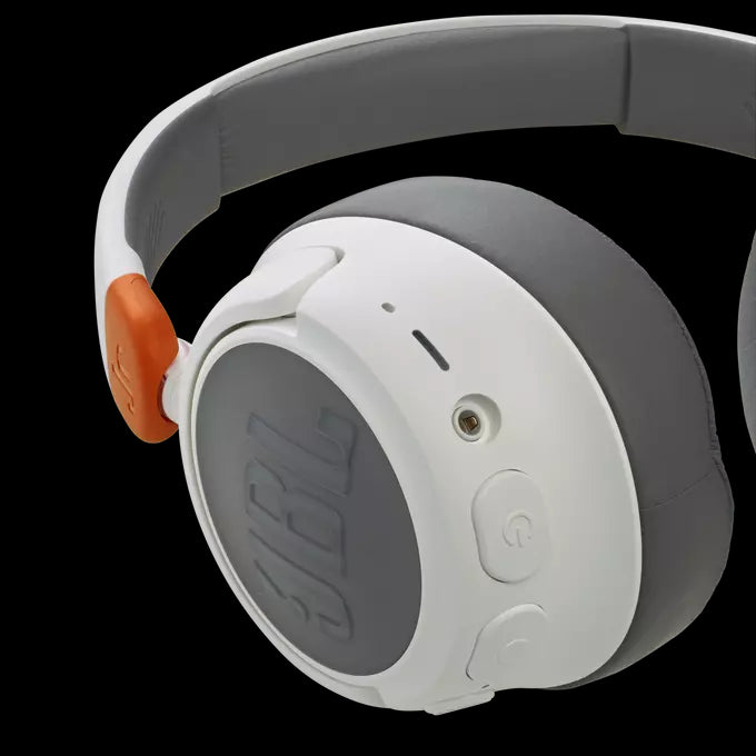 Casti Over-Ear pentru copii JBL JR460NC, Bluetooth, Active Noise Cancelling, Microfon, Alb - iSTYLE RO