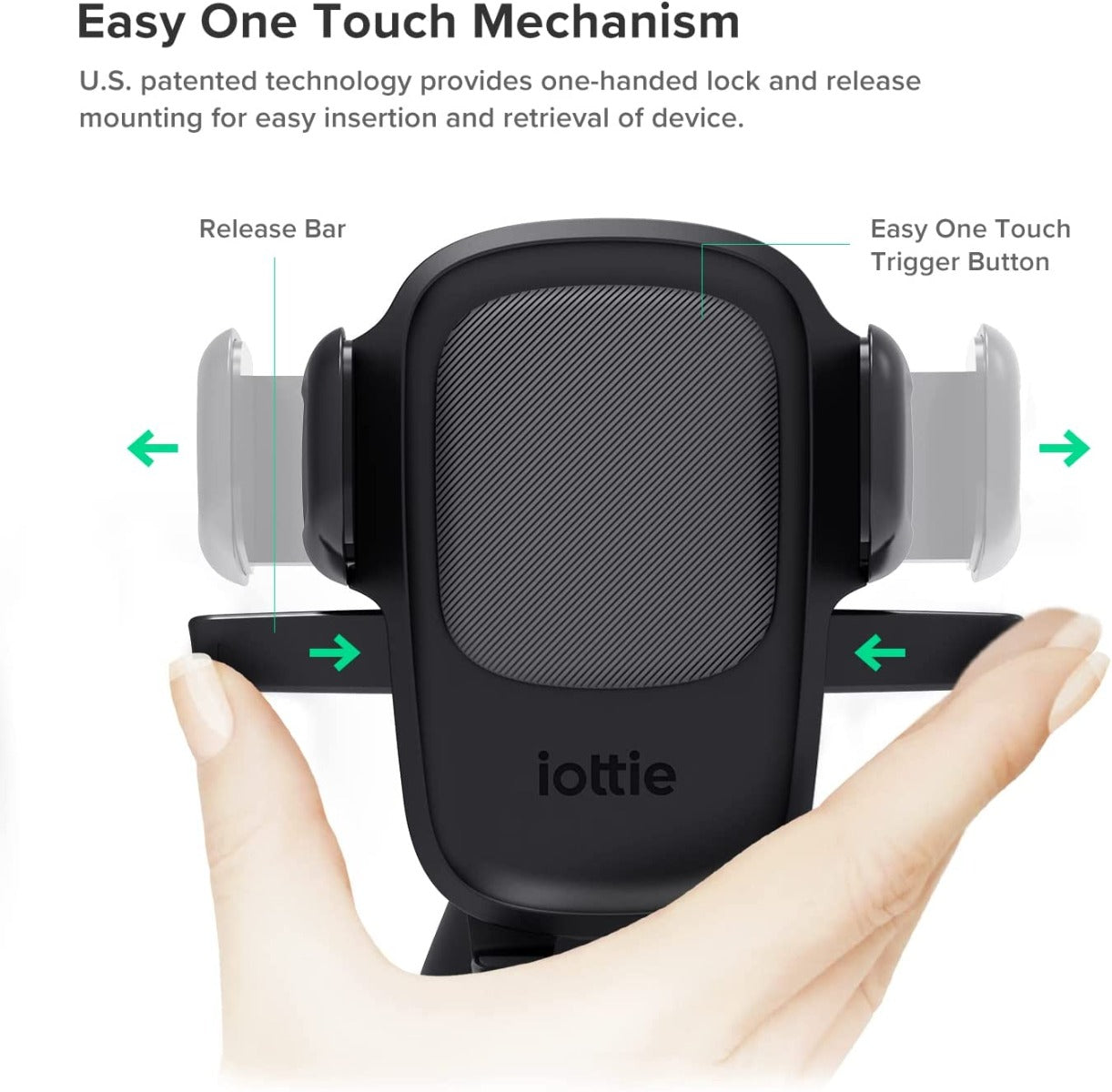 Suport auto universal iOttie Easy One Touch 5 Dash / Windshield Mount Negru - iSTYLE RO