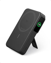 Baterie externa wireless Anker MagGo, Qi2, 10.000 mAh, 15W, USB-C, Suport Pliabil, Smart Display, Negru - iSTYLE RO