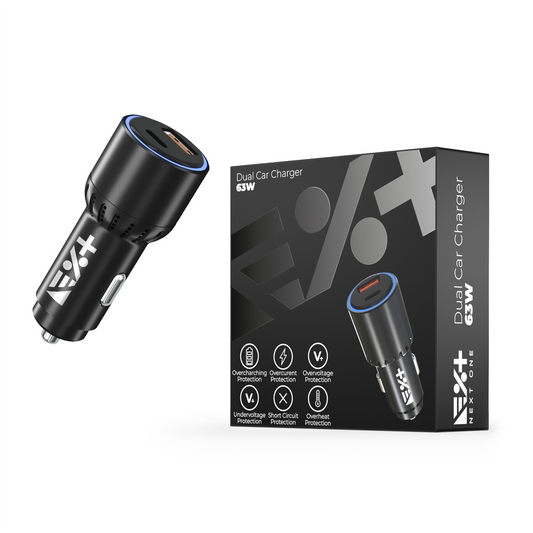 Incarcator auto NEXT ONE 63W USB-USB-C - iSTYLE RO