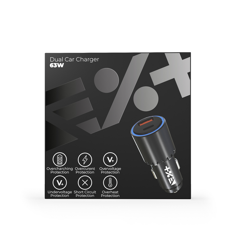 Incarcator auto NEXT ONE 63W USB-USB-C - iSTYLE RO