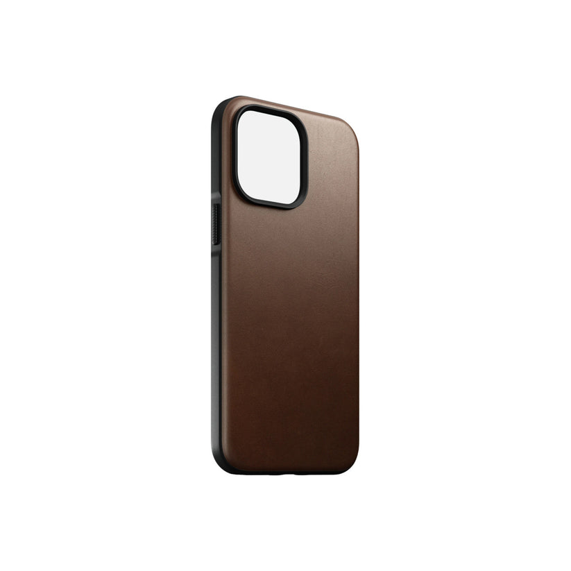 Husa de protectie Nomad Modern cu MagSafe pentru iPhone 14, Piele, Maro - iSTYLE RO