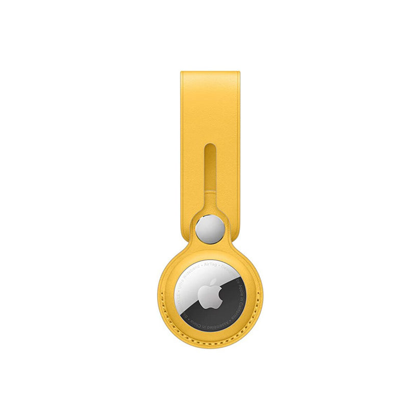 Breloc Apple pentru AirTag Loop Piele, Meyer Lemon (Seasonal Summer2021) - iSTYLE RO