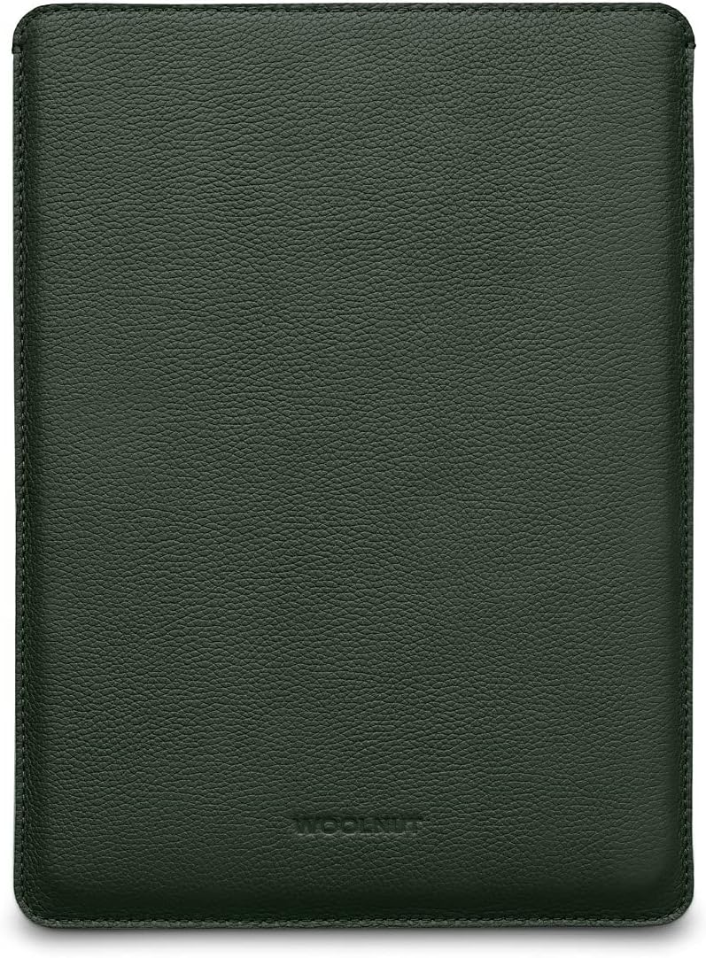 Husa de protectie Woolnut Sleeve pentru MacBook Pro 16", Piele, Verde - iSTYLE RO