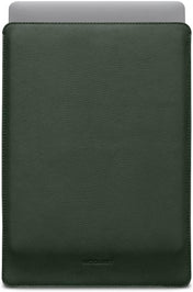 Husa de protectie Woolnut Sleeve pentru MacBook Pro 16", Piele, Verde - iSTYLE RO