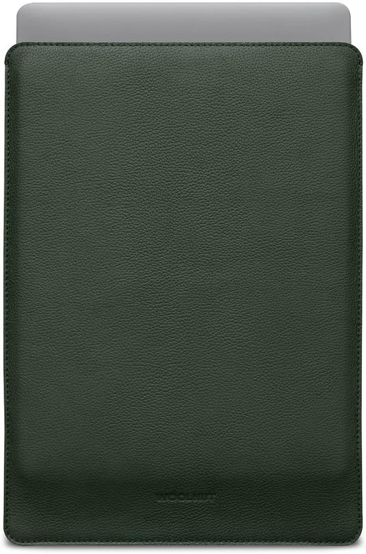 Husa de protectie Woolnut Sleeve pentru MacBook Pro 16", Piele, Verde - iSTYLE RO