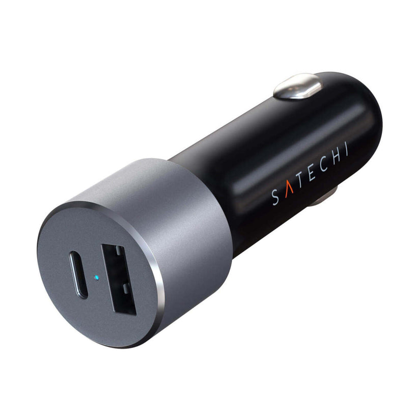 Incarcator auto Satechi 72W Type-C PD Car Charger - Space Gray - iSTYLE RO