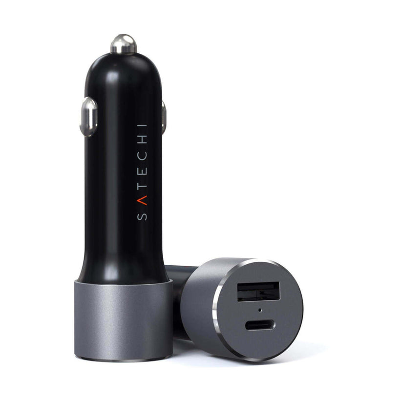 Incarcator auto Satechi 72W Type-C PD Car Charger - Space Gray - iSTYLE RO