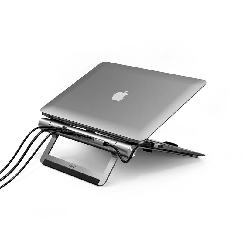 Hub USB-C multiport 8 în 1 cu suport pentru MacBook - iSTYLE RO