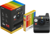 Pachet Camera Foto Instant Polaroid Now (gen.3) Negru + Hartie Foto - iSTYLE RO