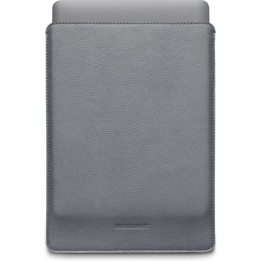 Husa de protectie Woolnut pentru MacBook Pro 13" / MacBook Air, Piele, Gri - iSTYLE RO