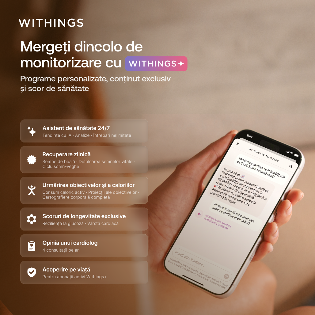 Cântar inteligent Withings BodyFit, Negru
