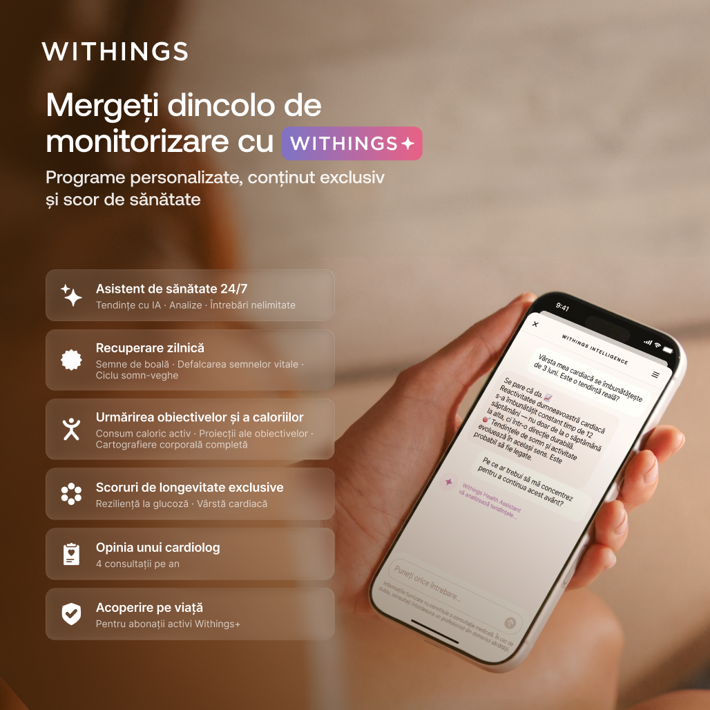 Cântar inteligent Withings BodyScan 2, Negru