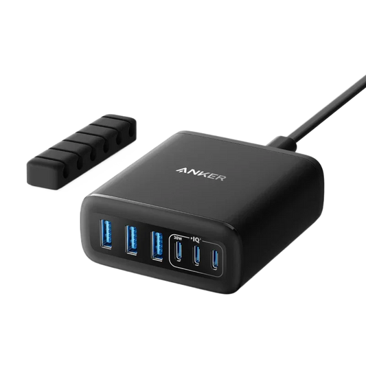 Incarcator retea Anker 112W, 6 Porturi, Slim, Negru