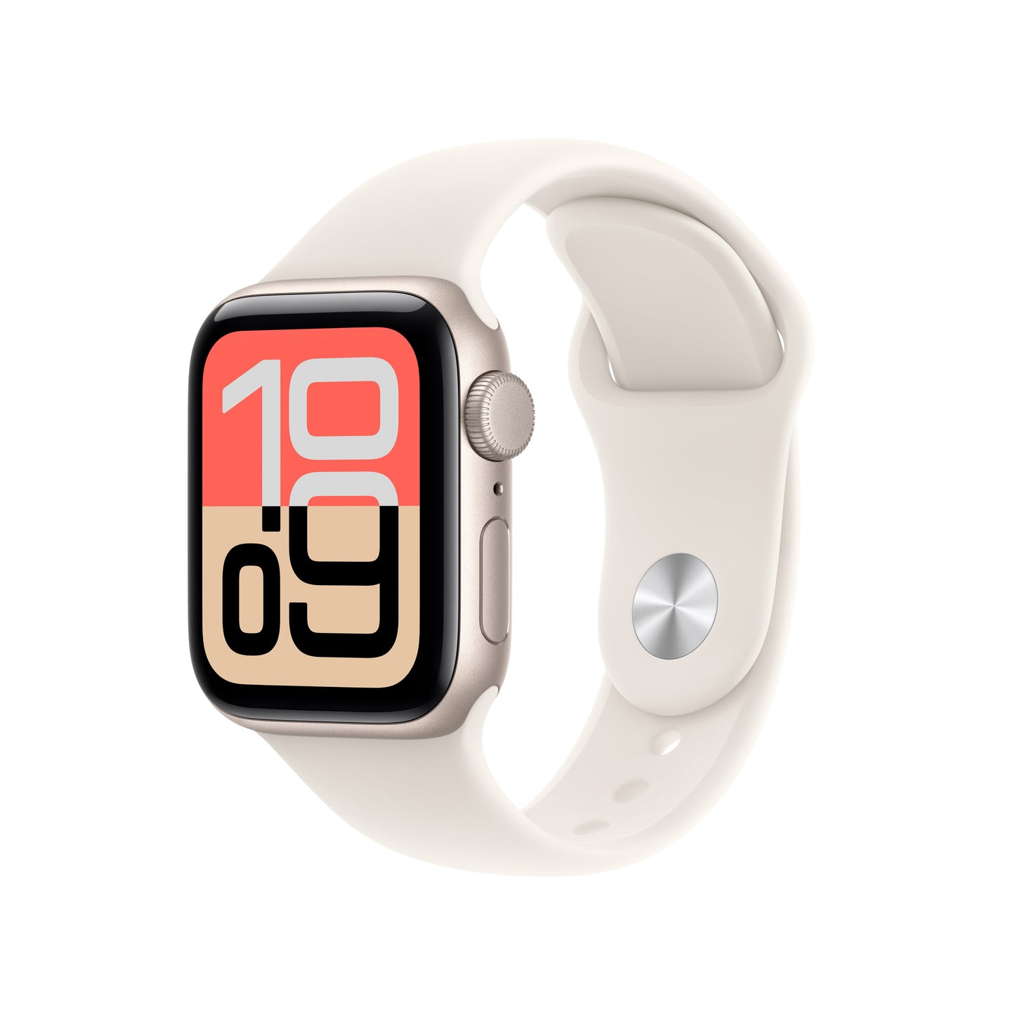 Apple Watch SE 3 GPS 40mm Starlight Aluminium Case with Starlight Sport Band - M/L