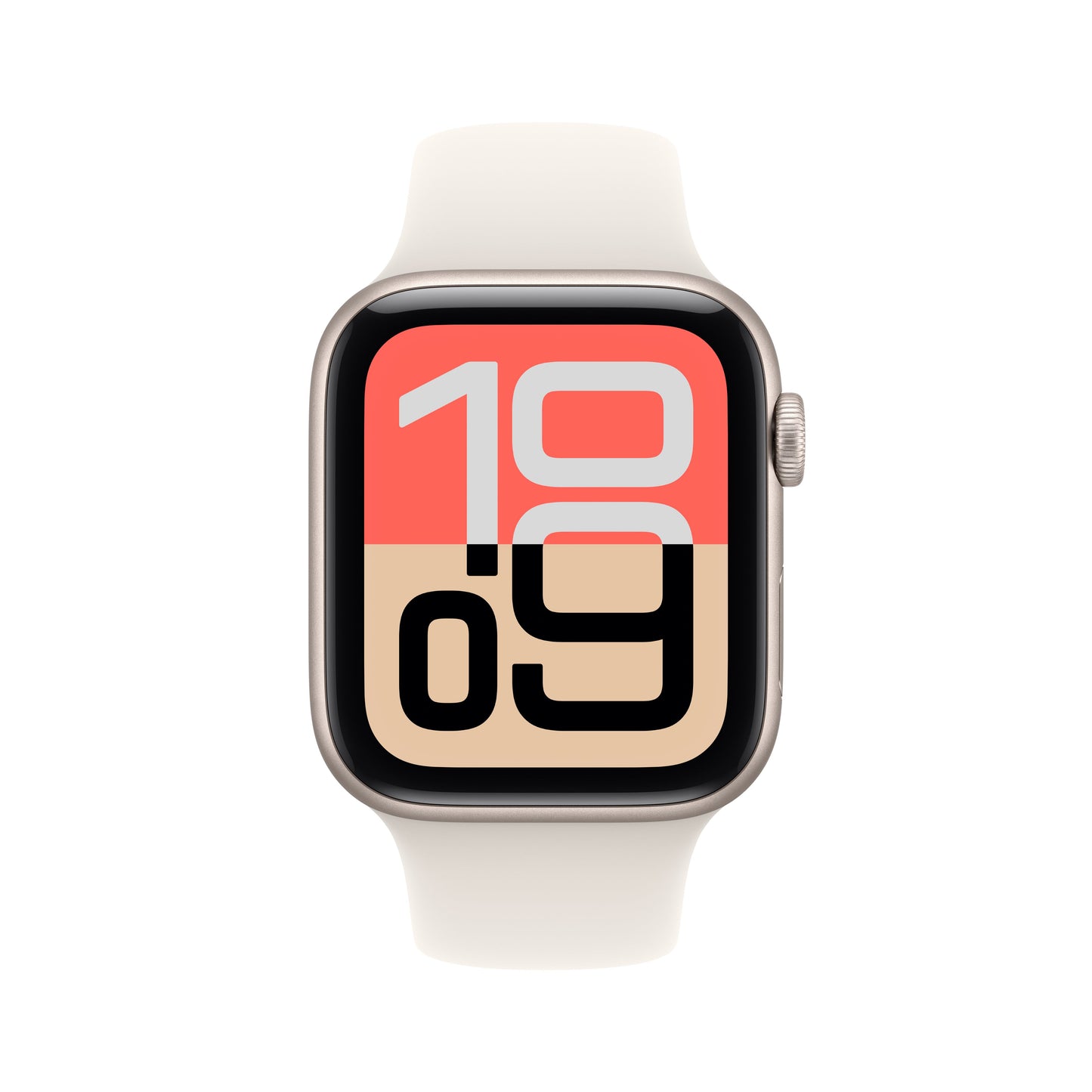 Apple Watch SE 3 GPS 44mm Starlight Aluminium Case with Starlight Sport Band - M/L