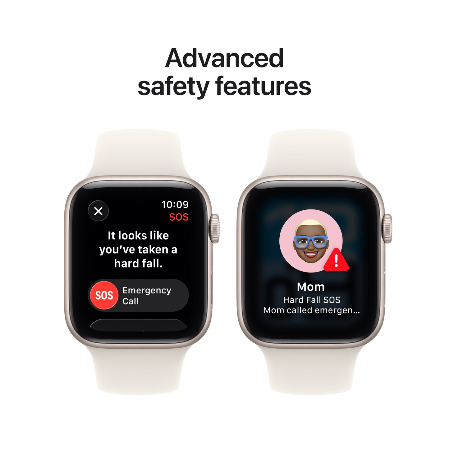 Apple Watch SE 3 GPS 44mm Starlight Aluminium Case with Starlight Sport Band - M/L