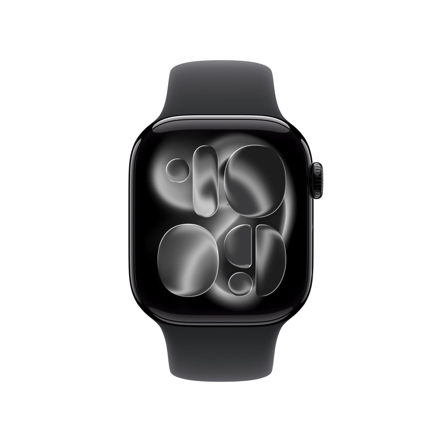 Apple Watch Series 11 GPS 42mm Jet Black Aluminium Case with Black Sport Band - S/M