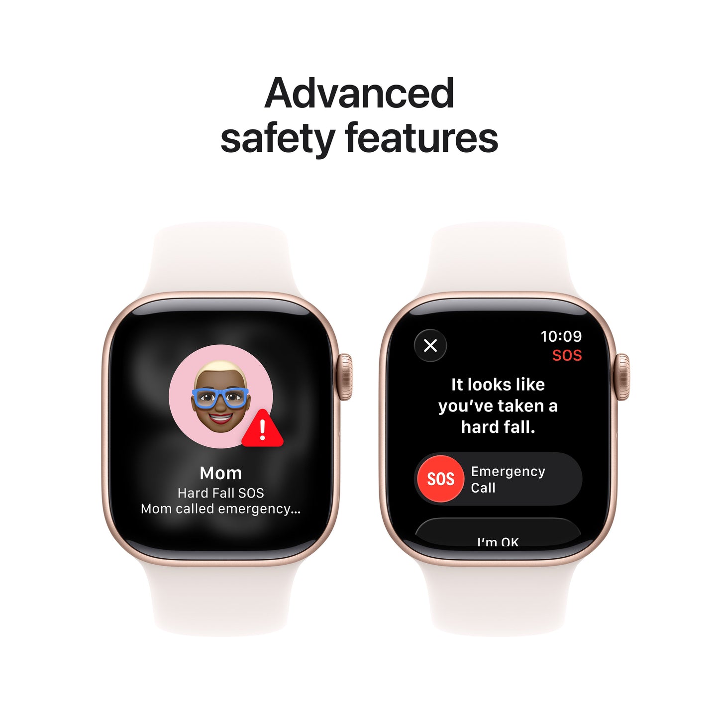 Apple Watch Series 11 GPS 42mm Rose Gold Aluminium Case with Light Blush Sport Band - S/M