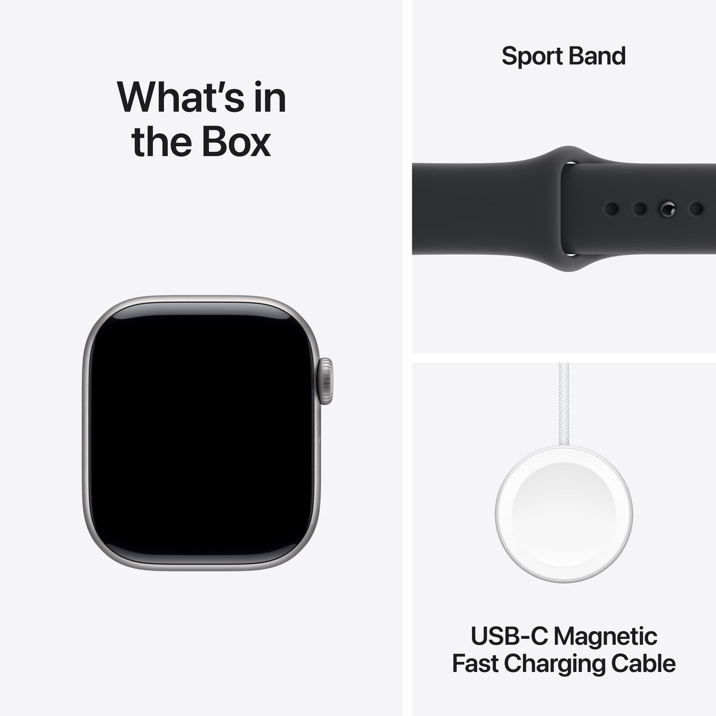 Apple Watch Series 11 GPS + Cellular 42mm Space Grey Aluminium Case with Black Sport Band - M/L