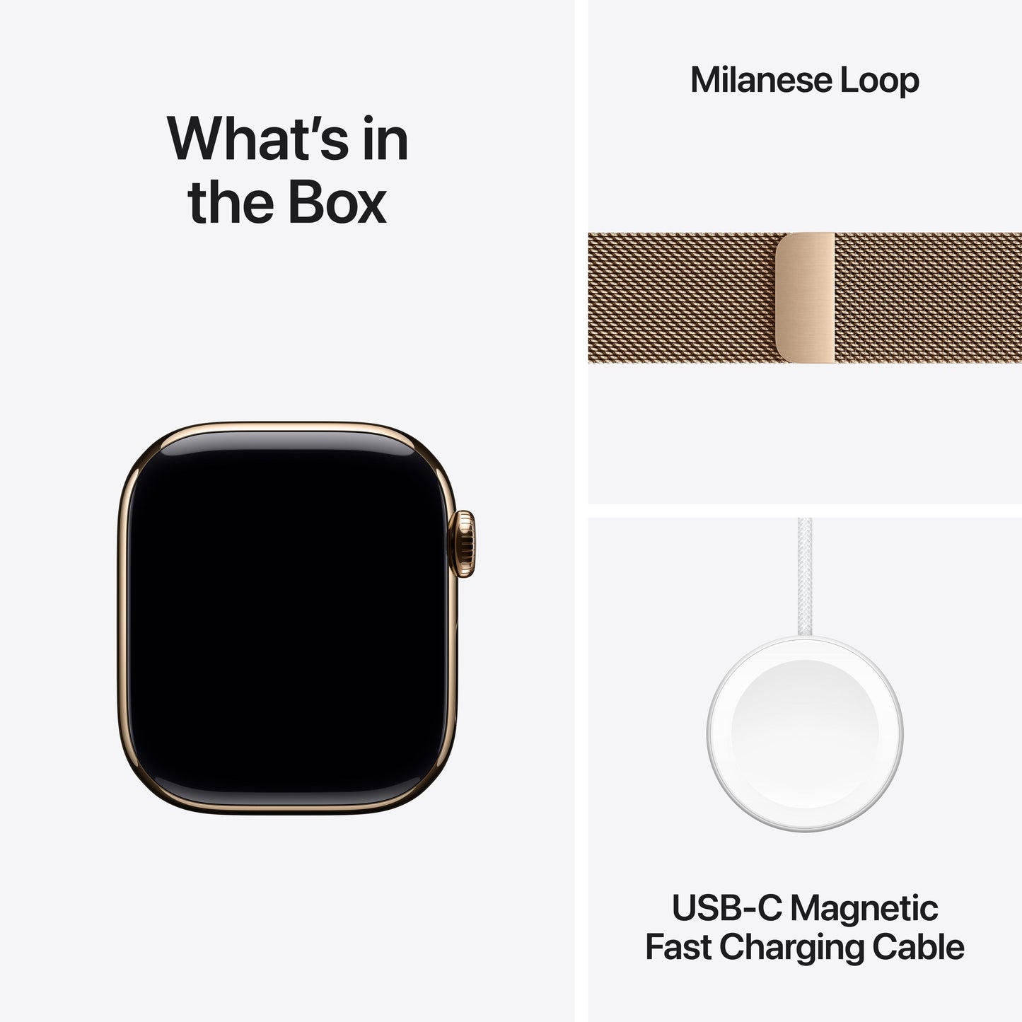 Apple Watch Series 11 GPS + Cellular 42mm Gold Titanium Case with Gold Milanese Loop