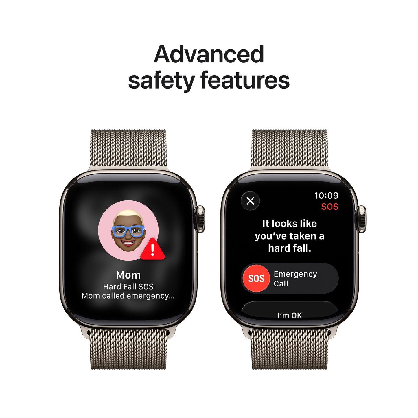 Apple Watch Series 11 GPS + Cellular 42mm Natural Titanium Case with Natural Milanese Loop